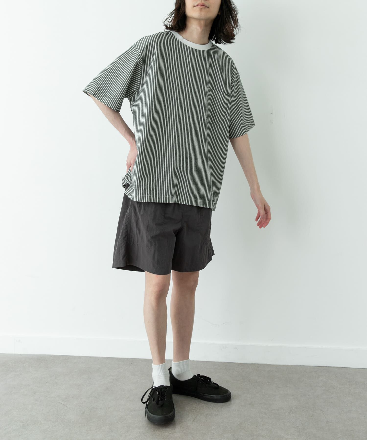 Sonny Label 「接触冷感リネン混ショートスリーブTシャツ」|Tシャツ・カットソー|