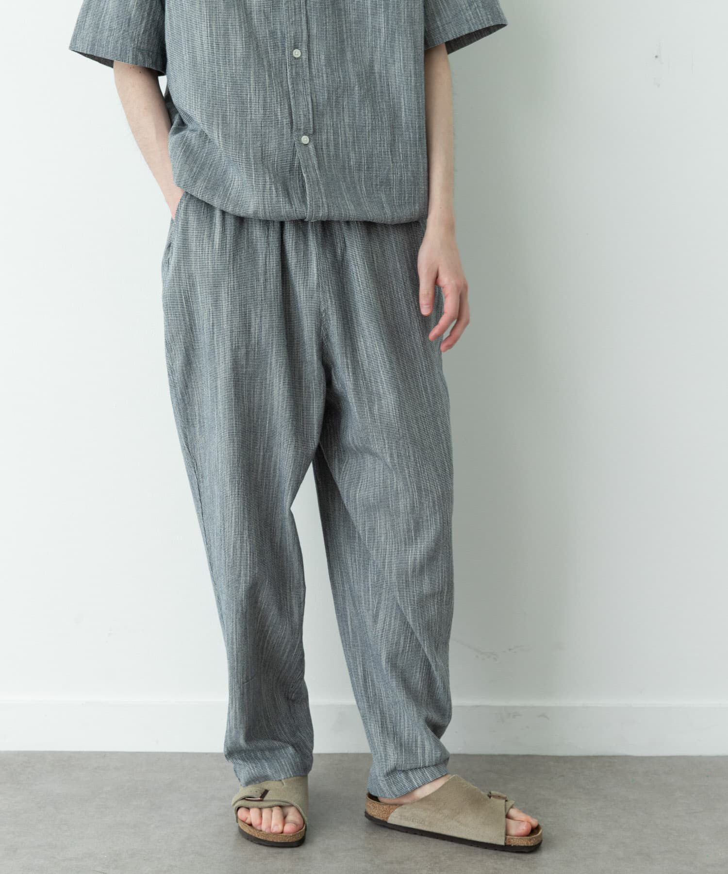 Sonny Label 「ミニ千鳥格子イージーワイドパンツ」|その他|ネイビー