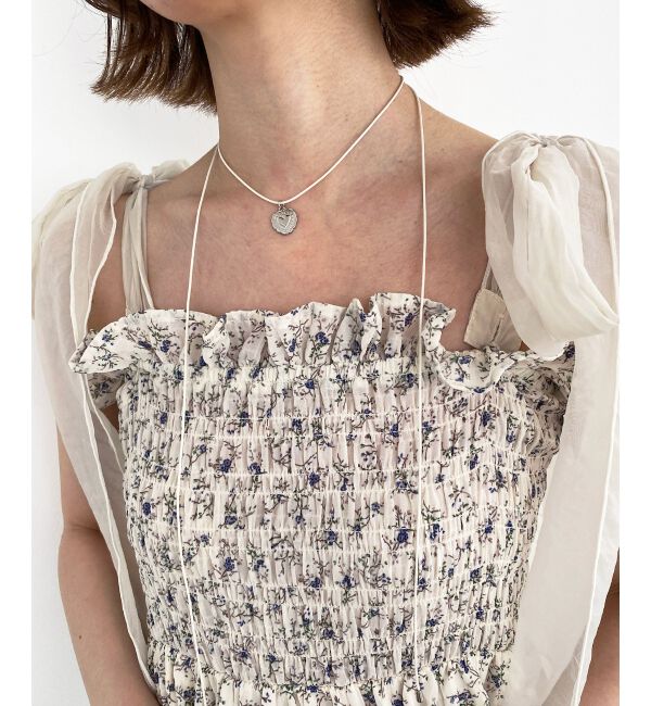  「アンニュイハートネックレス」|ネックレス|アイボリー