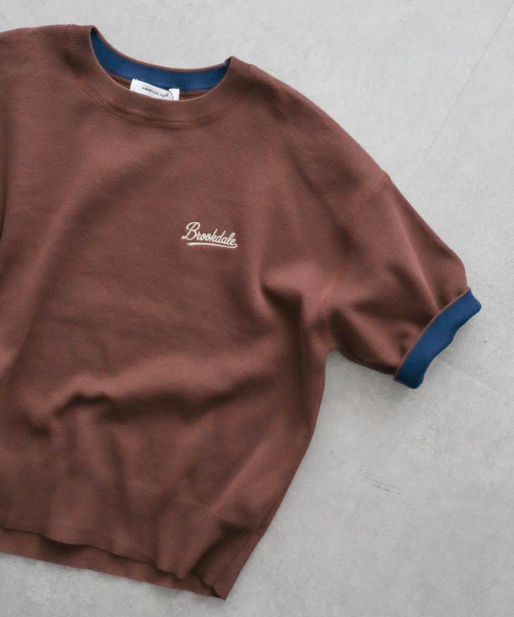 AMERICAN HOLIC「スウェットライクロゴニットプルオーバー」|ニット・セーター|Brown