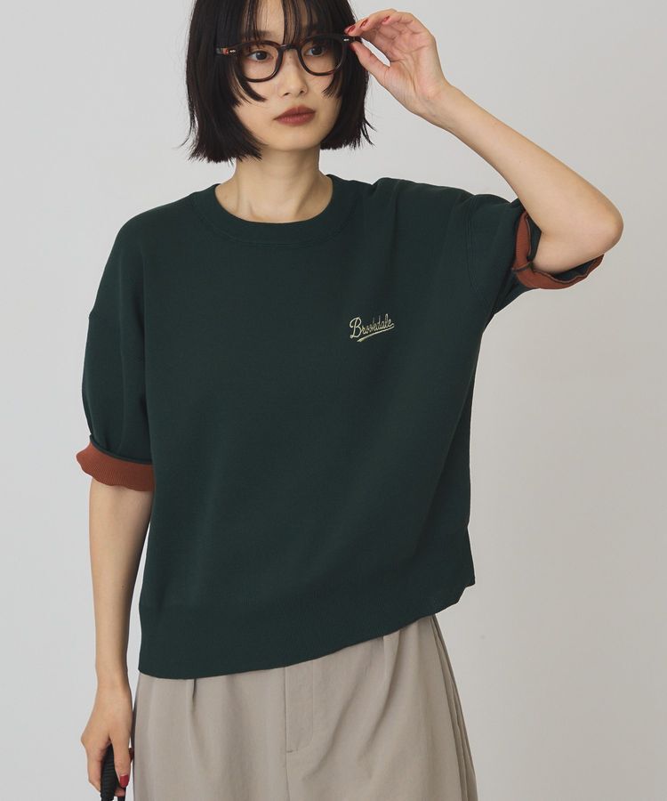 AMERICAN HOLIC「スウェットライクロゴニットプルオーバー」|ニット・セーター|Green