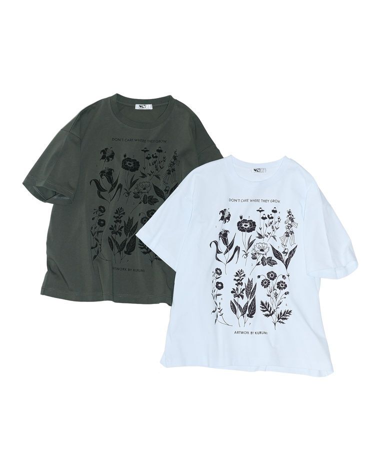 Green Parks「■WITH KURUMI.N フラワーptTシャツ」|Tシャツ・カットソー|