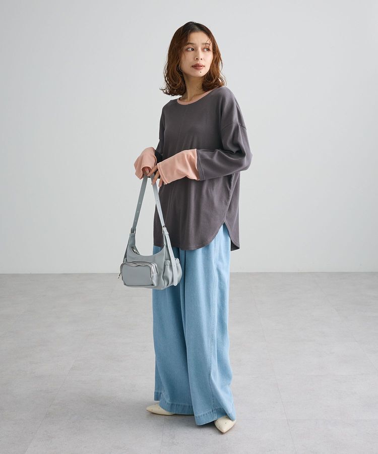 Green Parks「袖チュールリブプルオーバーⅡ」|Tシャツ・カットソー|
