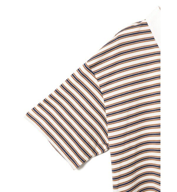 MidiUmi「MidiUmi ワイドボーダーポロシャツプルオーバー」|Tシャツ・カットソー|