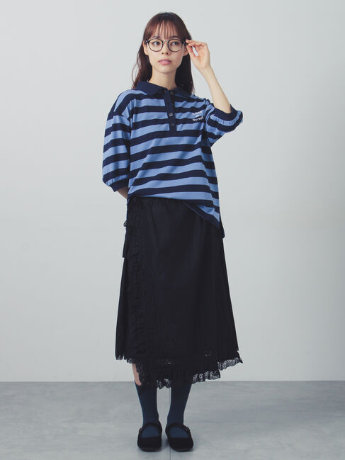 Samansa Mos2「アソートボーダーラガーシャツ」|Tシャツ・カットソー|