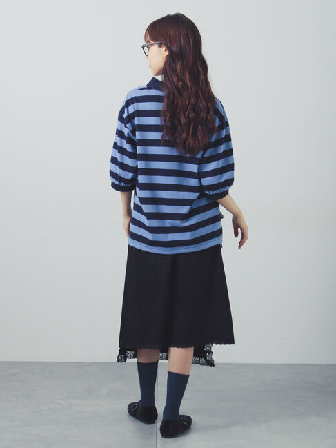 Samansa Mos2「アソートボーダーラガーシャツ」|Tシャツ・カットソー|