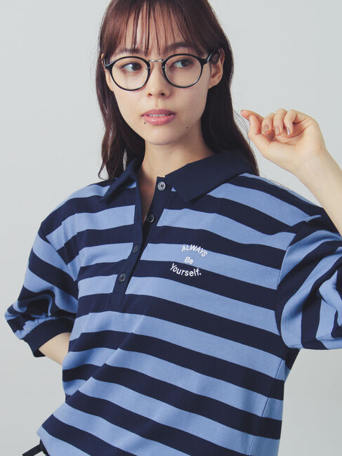 Samansa Mos2「アソートボーダーラガーシャツ」|Tシャツ・カットソー|