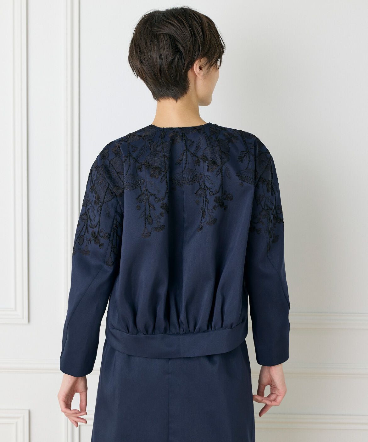 INED「《大きいサイズ》フロントジップブルゾン《la veille by SUPERIOR CLOSET》」|その他|