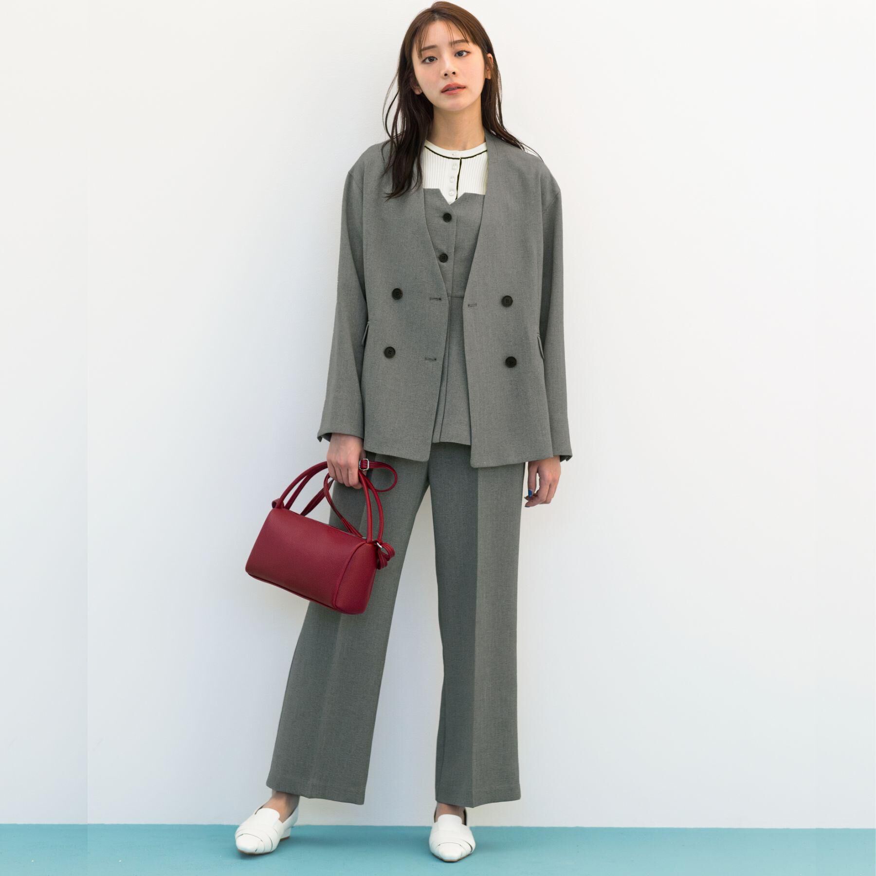 grove「高評価！【貴島明日香さん着用・カセット服】リネンライクソフトフレアパンツ」|その他|