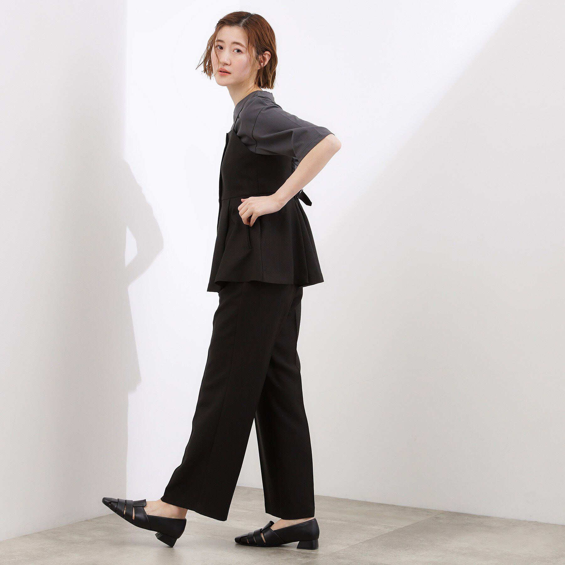 grove「高評価！【貴島明日香さん着用・カセット服】リネンライクソフトフレアパンツ」|その他|