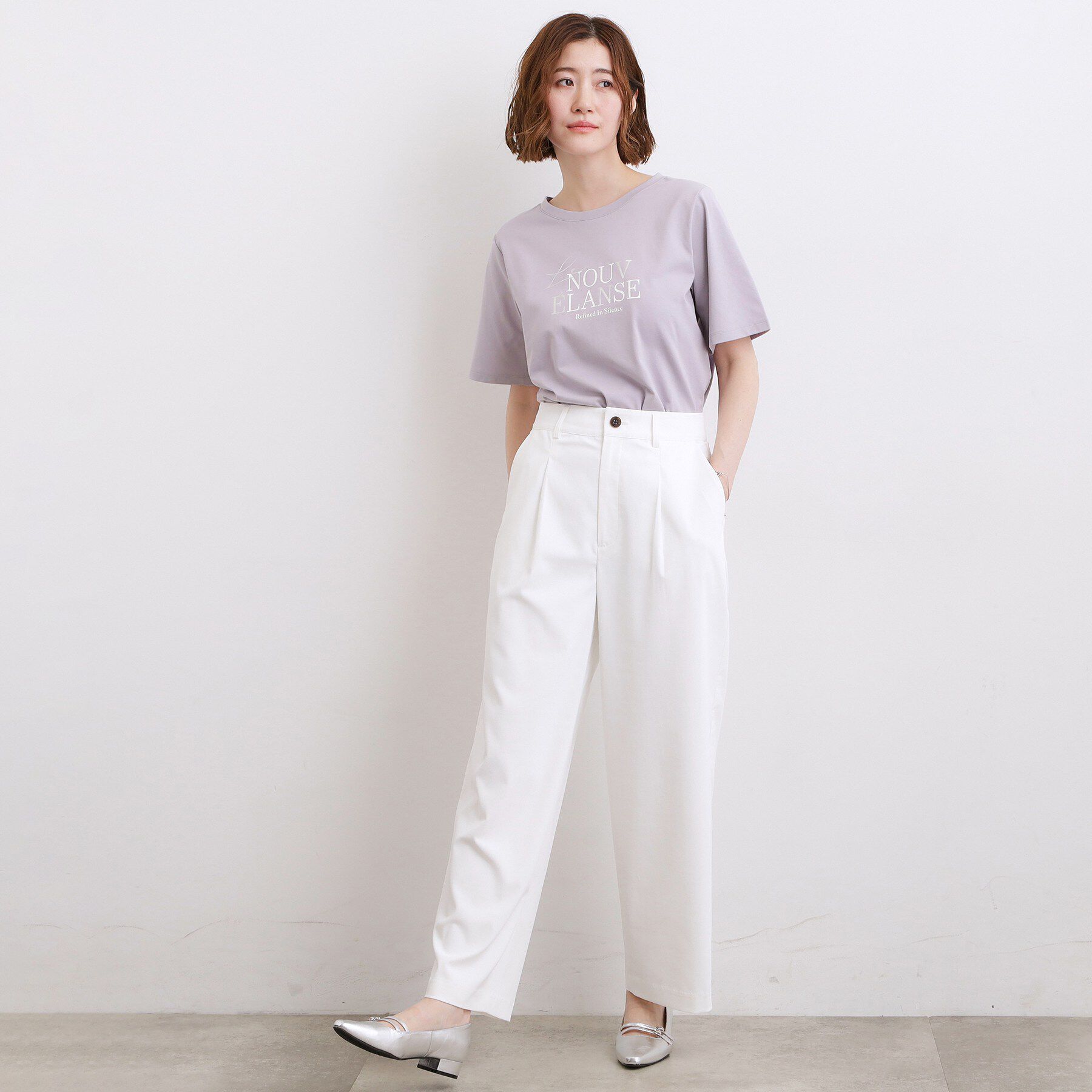 grove「【吸水速乾・UVカット・接触冷感・マシンウォッシャブル】ベーシックMIXロゴプリントT」|Tシャツ・カットソー|