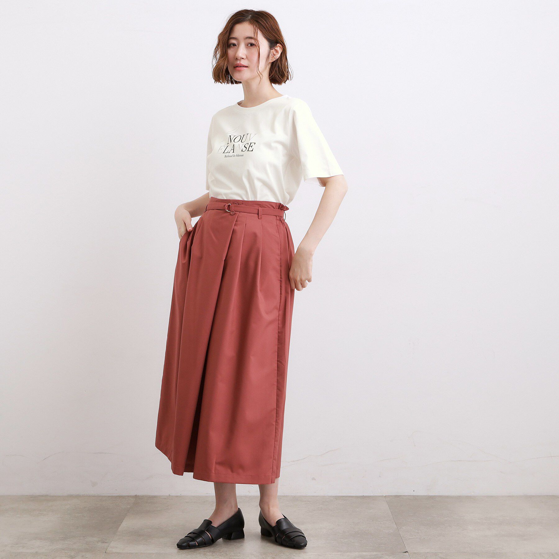 grove「【吸水速乾・UVカット・接触冷感・マシンウォッシャブル】ベーシックMIXロゴプリントT」|Tシャツ・カットソー|