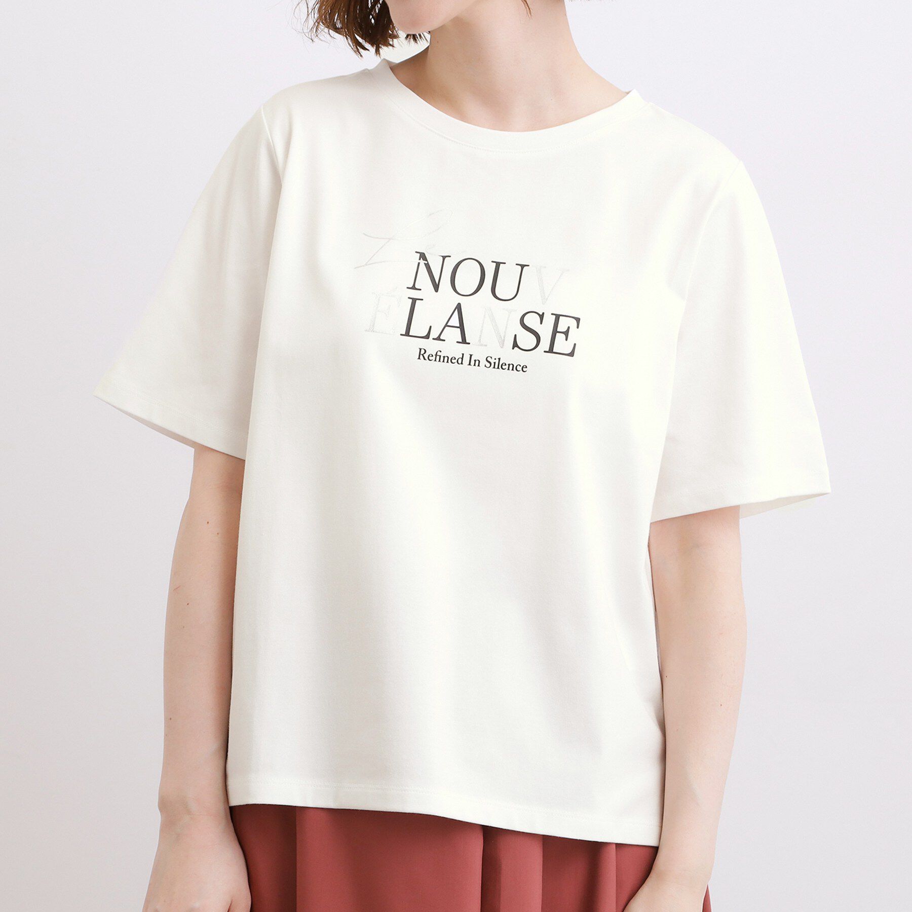 grove「【吸水速乾・UVカット・接触冷感・マシンウォッシャブル】ベーシックMIXロゴプリントT」|Tシャツ・カットソー|