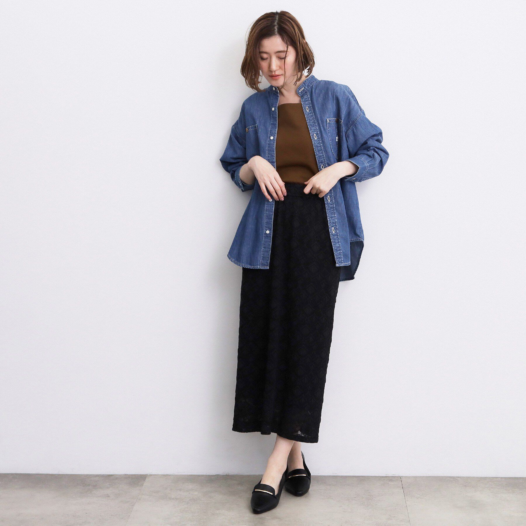 grove「【透けにくい】ダブルフロントタンク」|Tシャツ・カットソー|