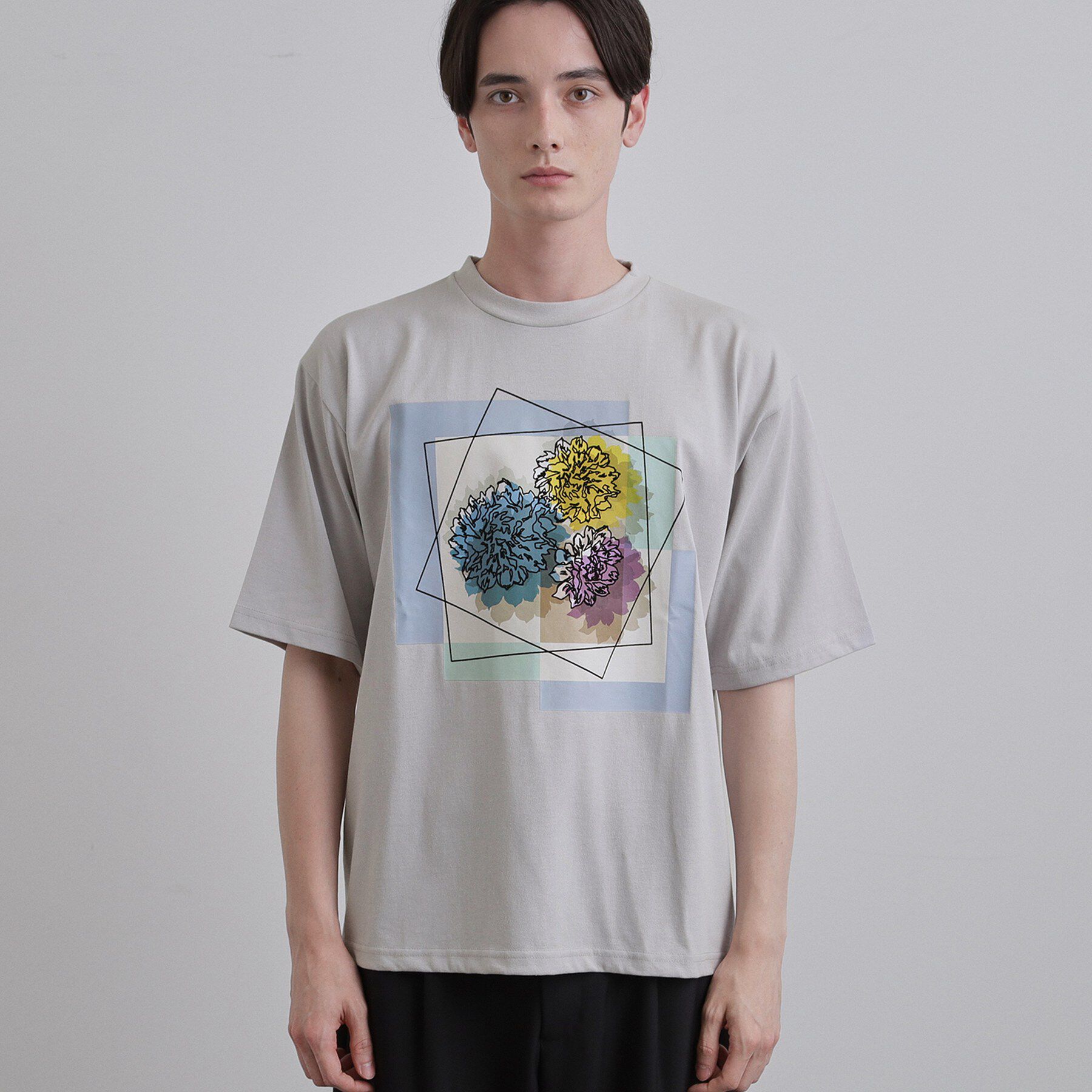 tk.TAKEO KIKUCHI「フラワープリントTシャツ」|Tシャツ・カットソー|