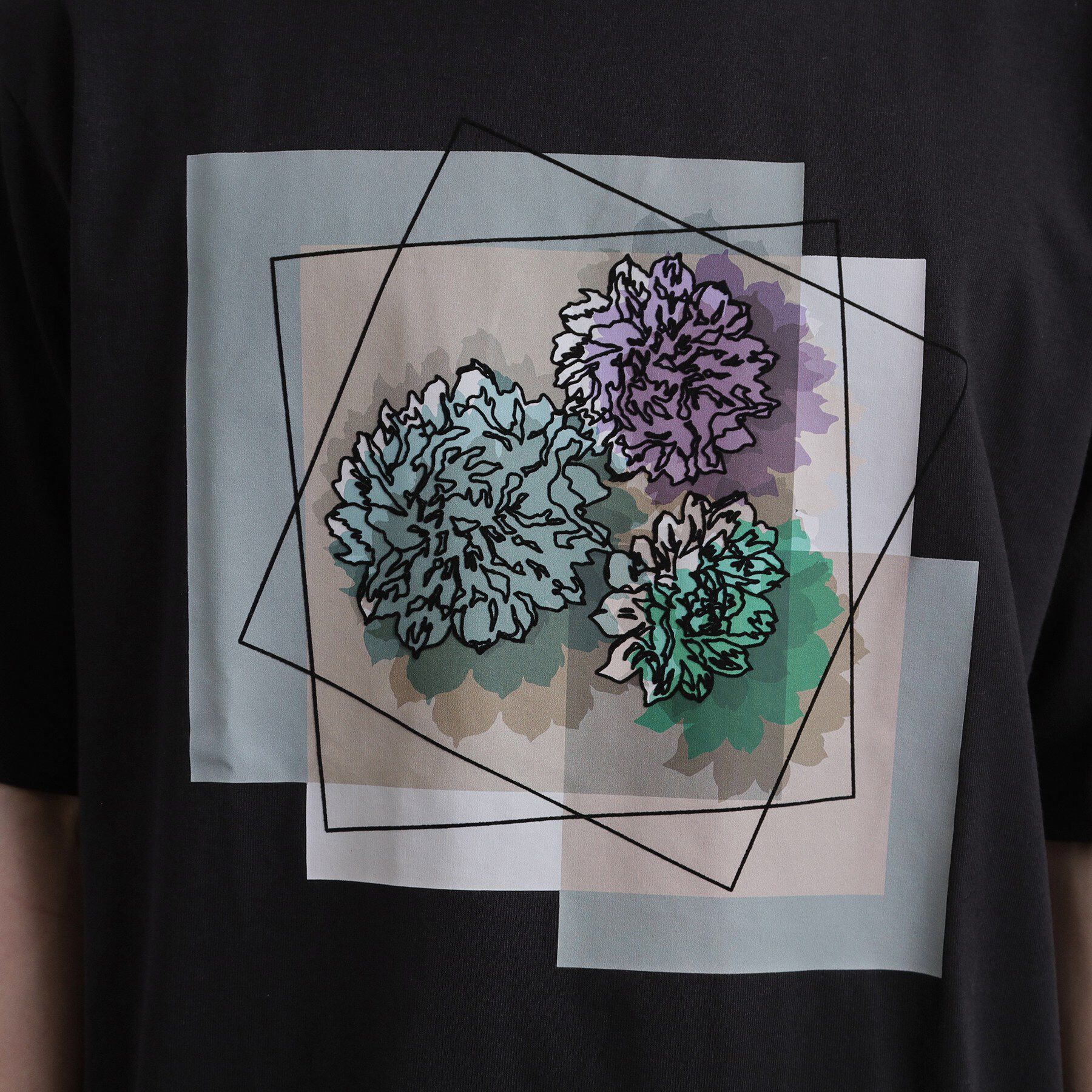 tk.TAKEO KIKUCHI「フラワープリントTシャツ」|Tシャツ・カットソー|