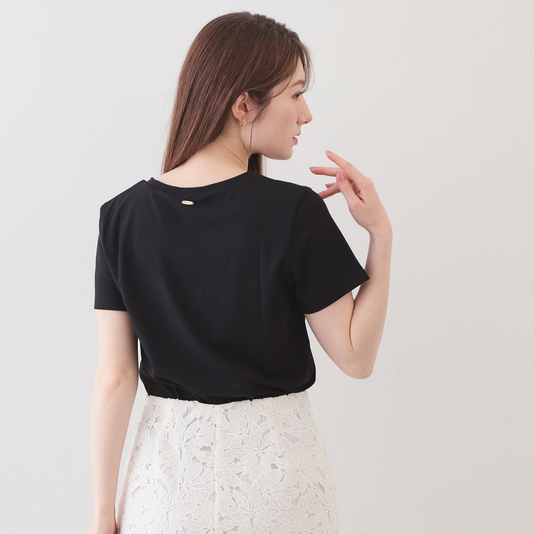 index「【UVケア／接触冷感／吸水速乾】薄手なのに透けにくい！ベーシックTシャツ《洗濯機OK／S～3L／6c」|Tシャツ・カットソー|