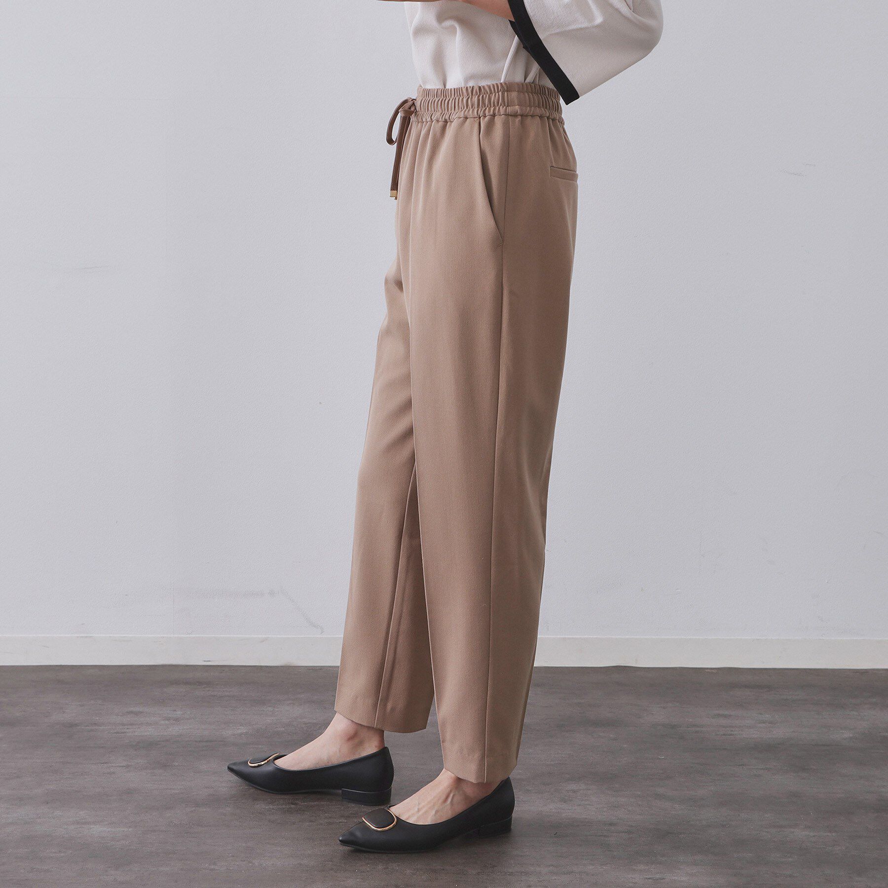 OPAQUE.CLIP「ウォームタッチ イージーテーパードパンツ【洗濯機洗OK／ストレッチ】」|その他|