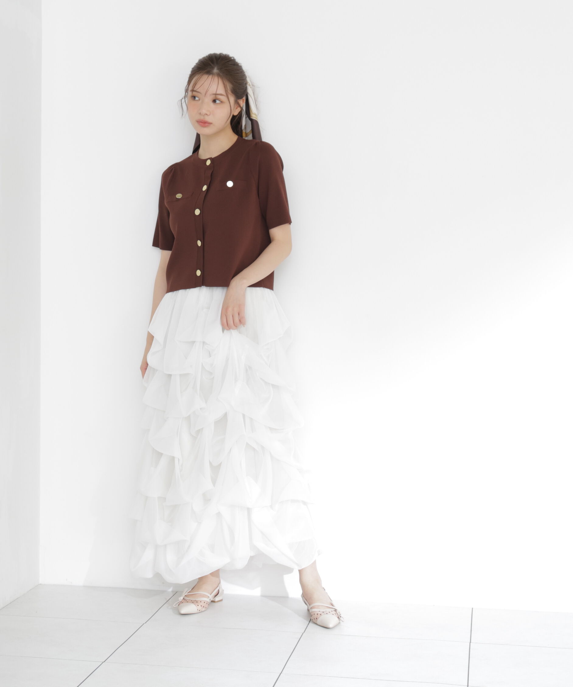 PROPORTION BODY DRESSING「＜山内ともなさんコラボ＞タックバルーンスカート 26SS」|スカート|