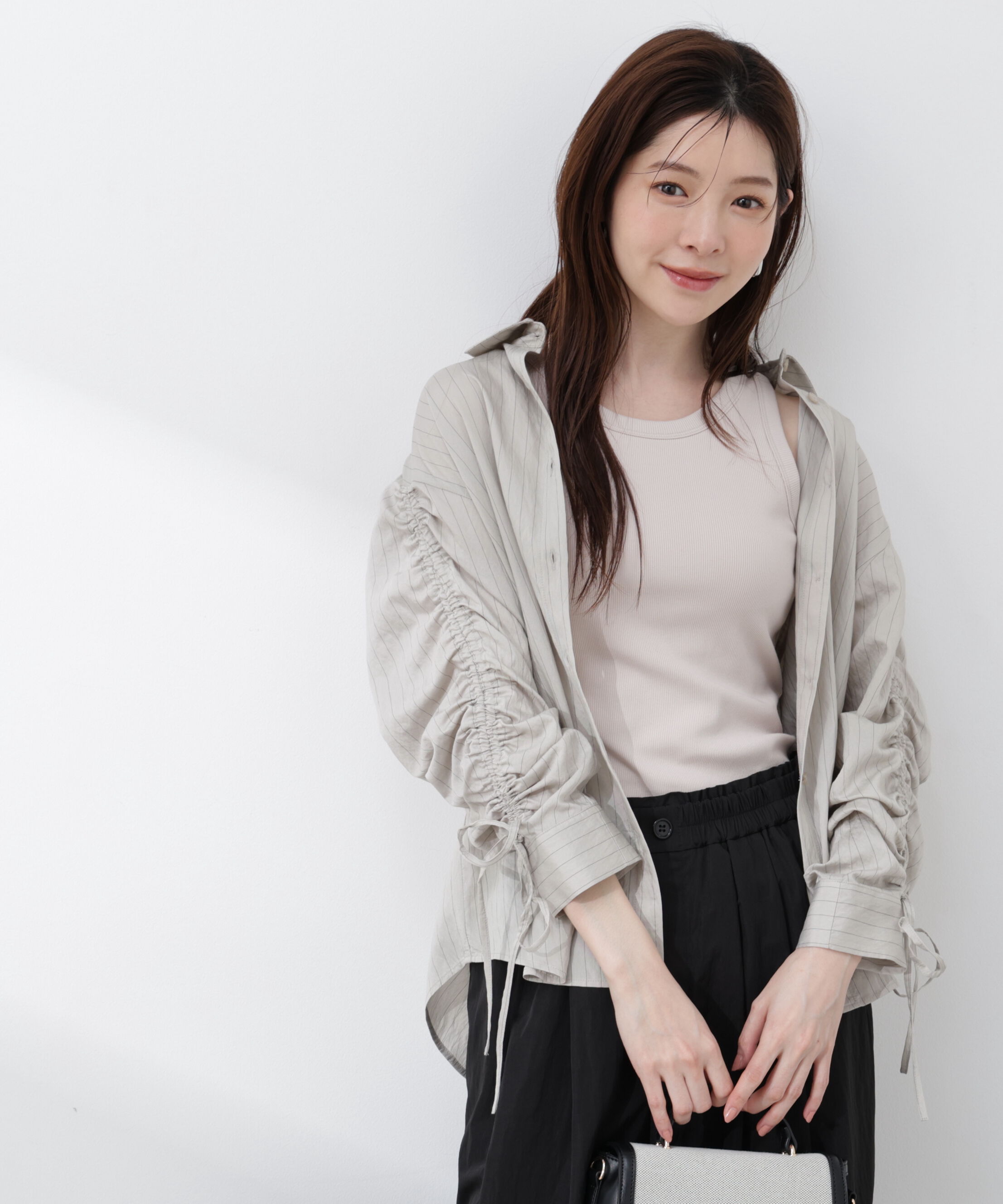 PROPORTION BODY DRESSING「〈a/mie〉カップ付きアメスリ 26SS」|Tシャツ・カットソー|
