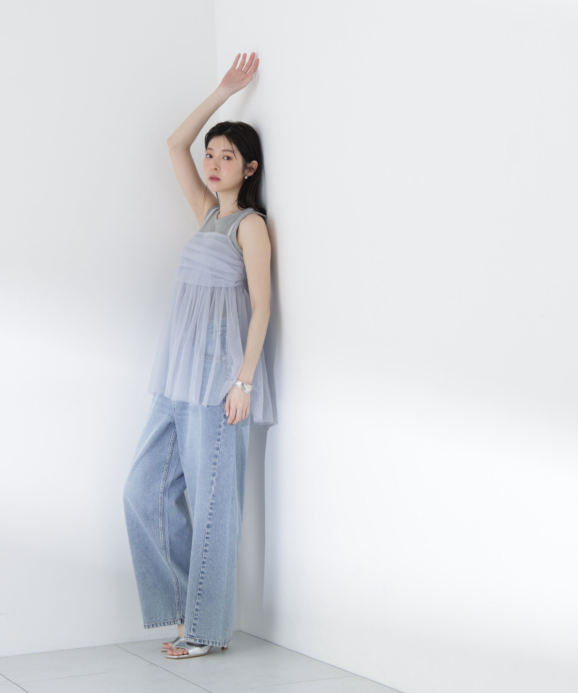 PROPORTION BODY DRESSING「〈a/mie〉カップ付きアメスリ 26SS」|Tシャツ・カットソー|