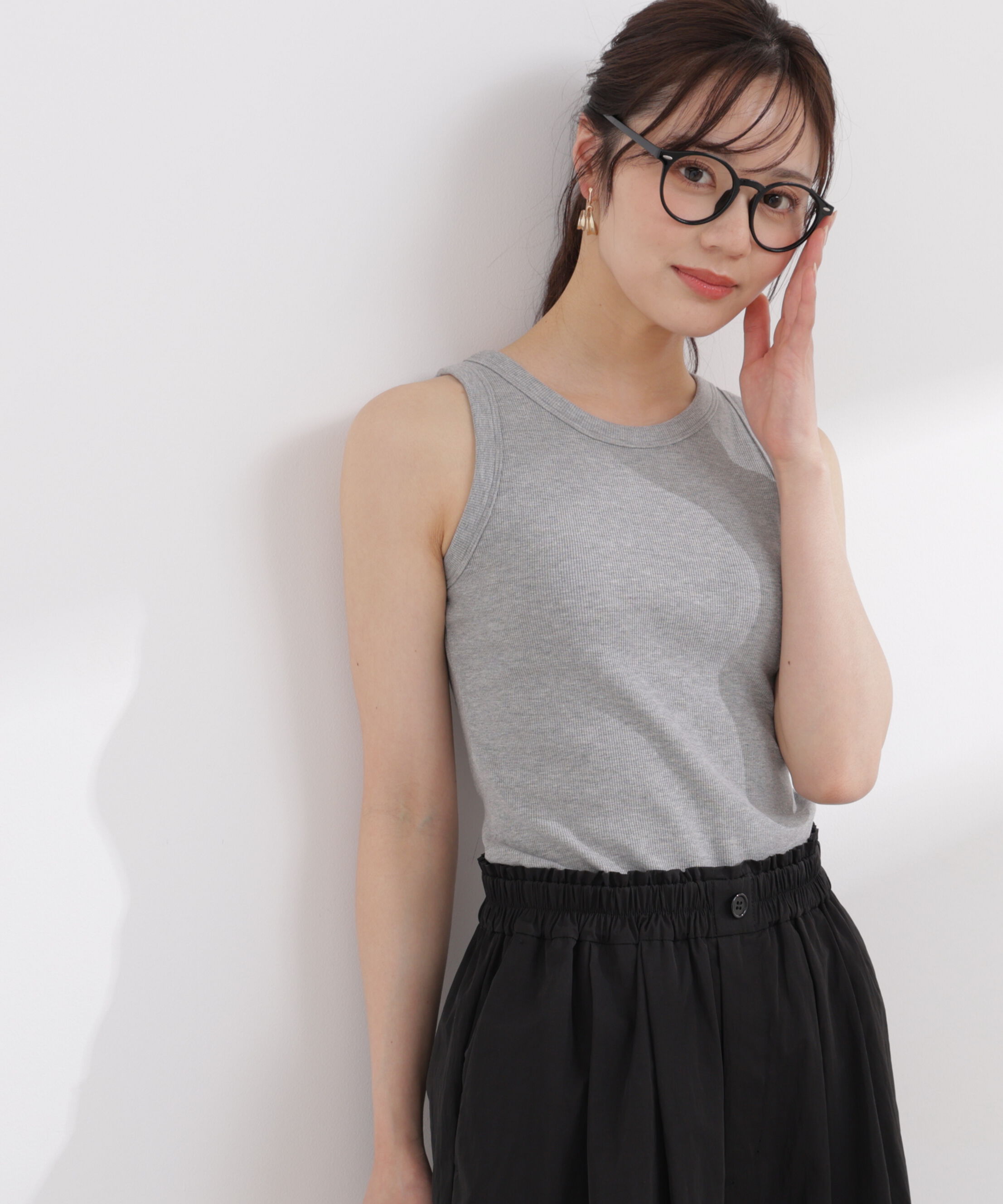 PROPORTION BODY DRESSING「〈a/mie〉カップ付きアメスリ 26SS」|Tシャツ・カットソー|