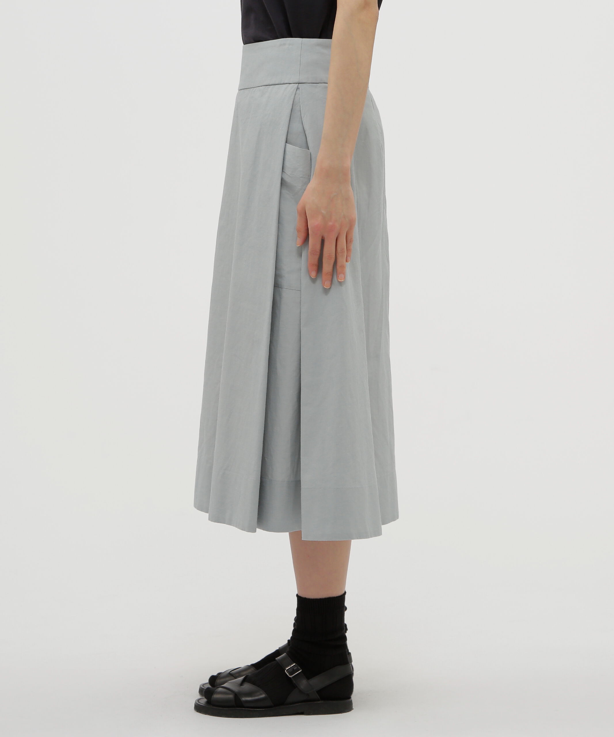  「COTTON RAMIE CHAMBRAY SKIRT」|スカート|