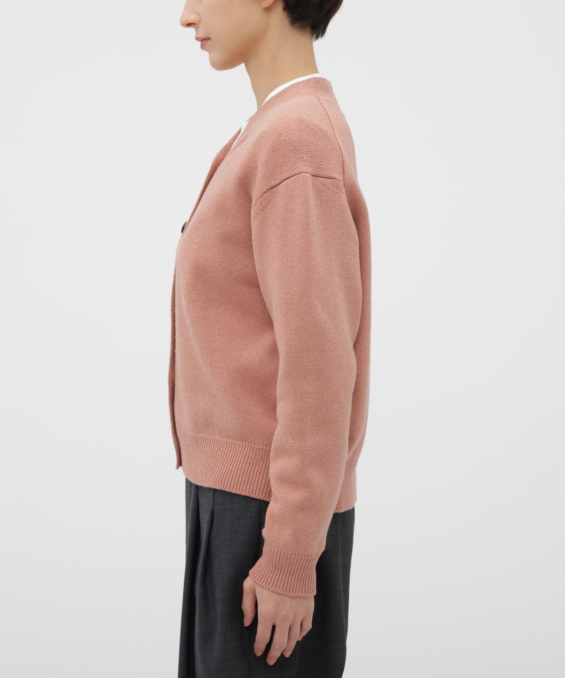  「LAMBSWOOL COTTON KNITWEAR」|カーディガン|