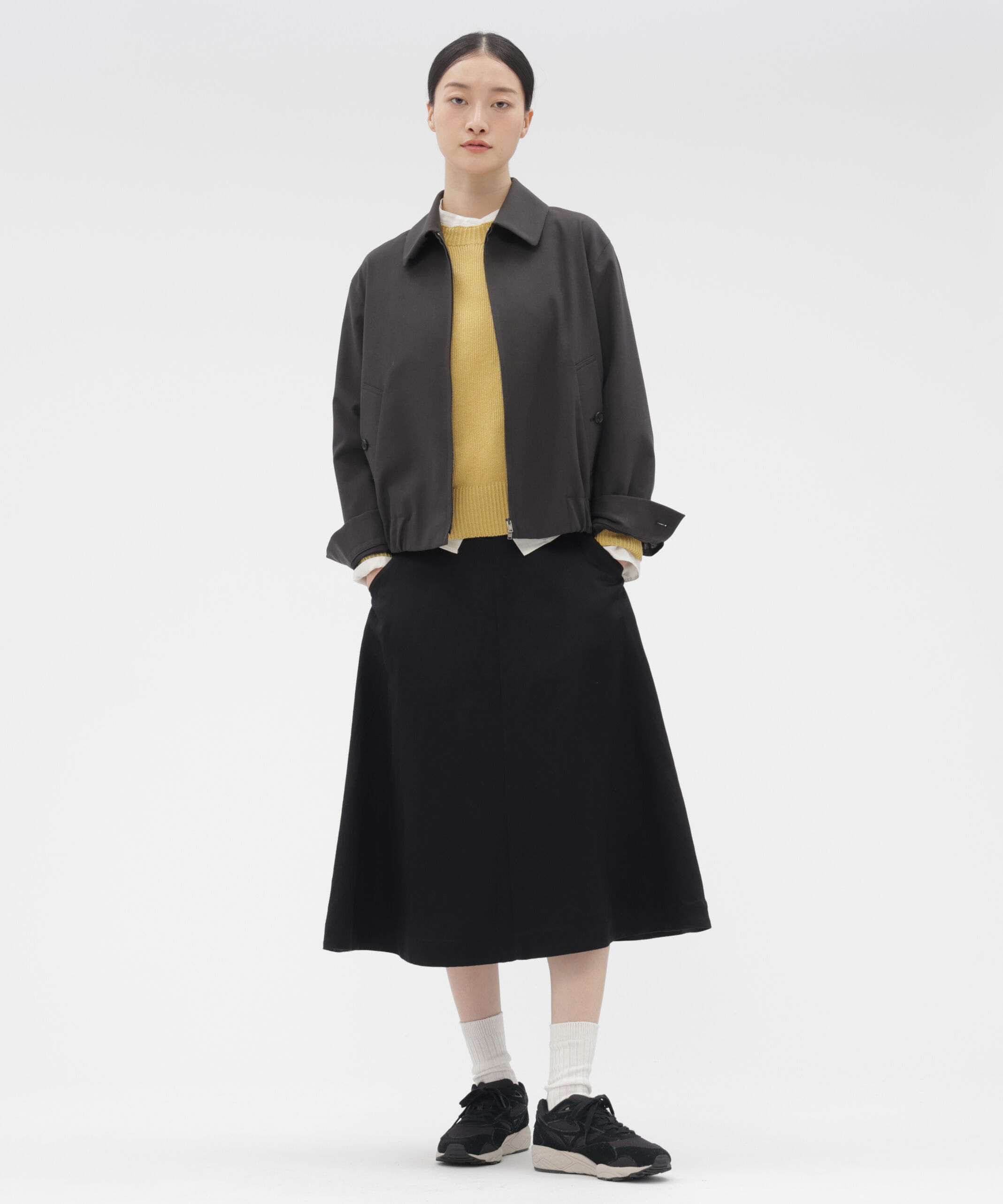  「RAYON LINEN TWILL SKIRT」|スカート|