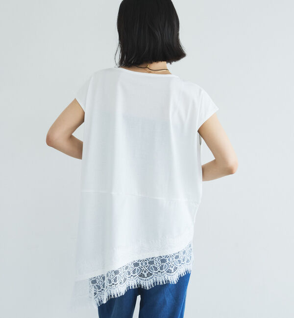 Doux archives「【イージーケア／接触冷感】イレヘムレースフレンチＴＯＰＳ」|タンクトップ|