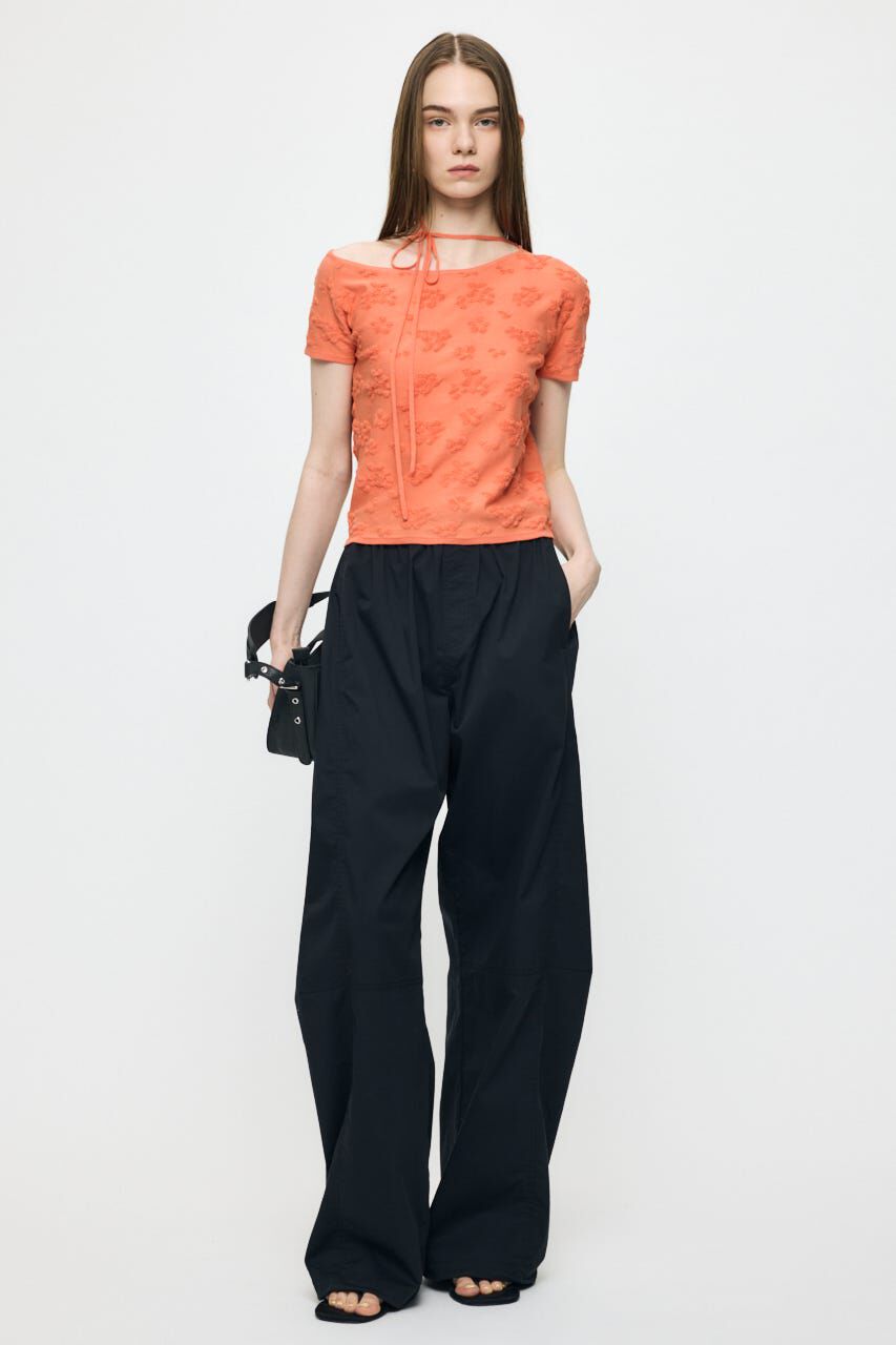 MOUSSY「FLORAL JACQUARD CUT トップス」|Tシャツ・カットソー|