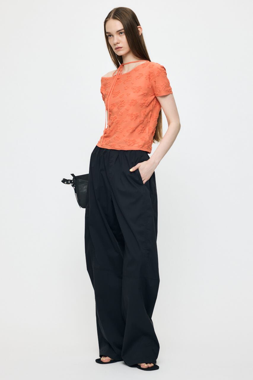 MOUSSY「FLORAL JACQUARD CUT トップス」|Tシャツ・カットソー|