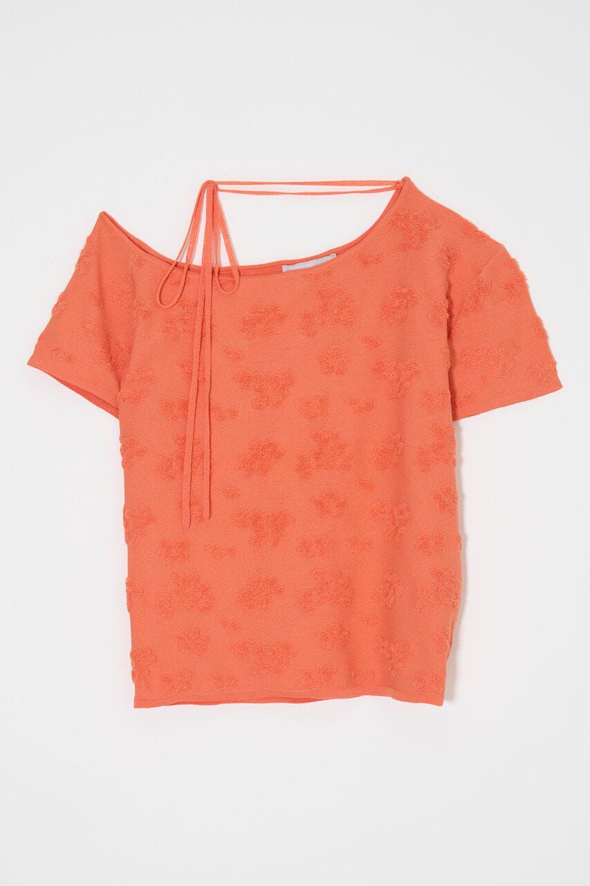 MOUSSY「FLORAL JACQUARD CUT トップス」|Tシャツ・カットソー|