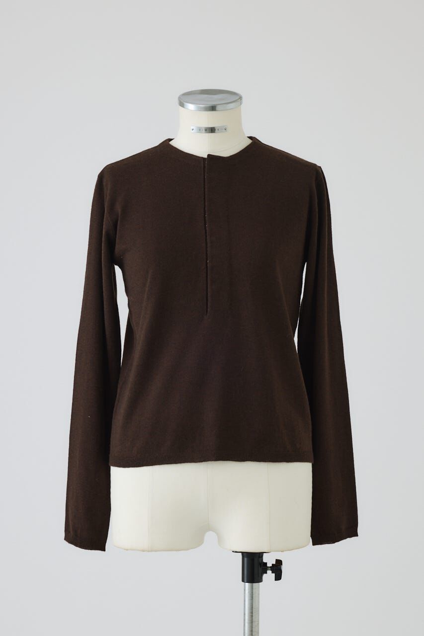 RIM.ARK 「Hook design silk blend knit」|ニット・セーター|BRN