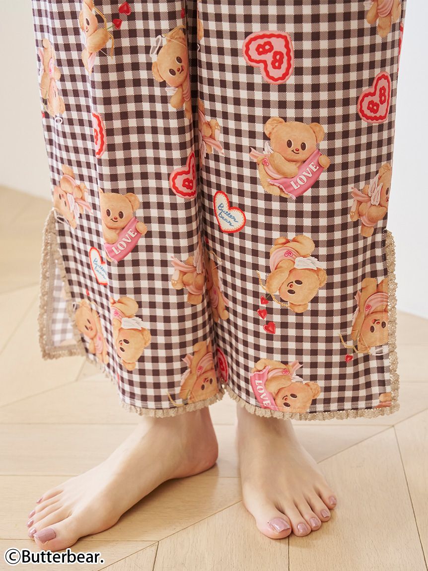 SNIDEL HOME「【BUTTERBEAR】カットロングパンツ」|ルームウェア|