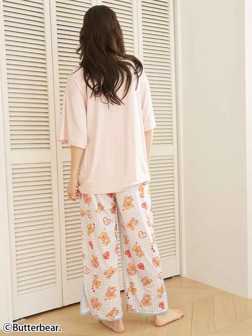 SNIDEL HOME「【BUTTERBEAR】カットロングパンツ」|ルームウェア|
