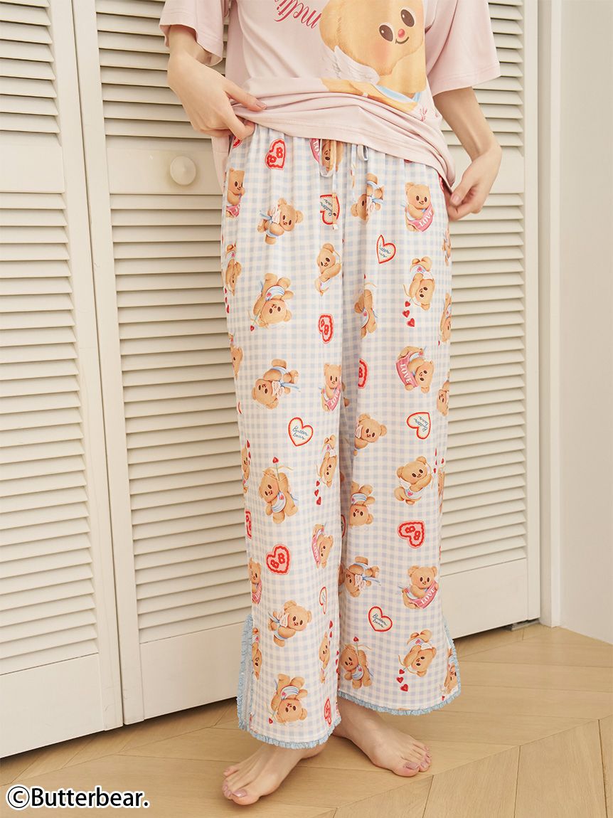 SNIDEL HOME「【BUTTERBEAR】カットロングパンツ」|ルームウェア|