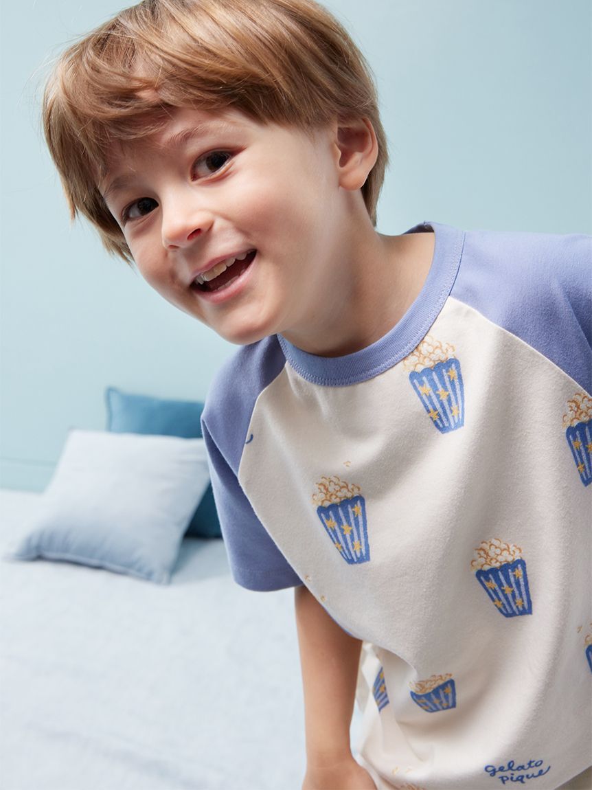 GELATO PIQUE KIDS & BABY「【KIDS】ポップコーン柄半袖Tシャツ」|ルームウェア|