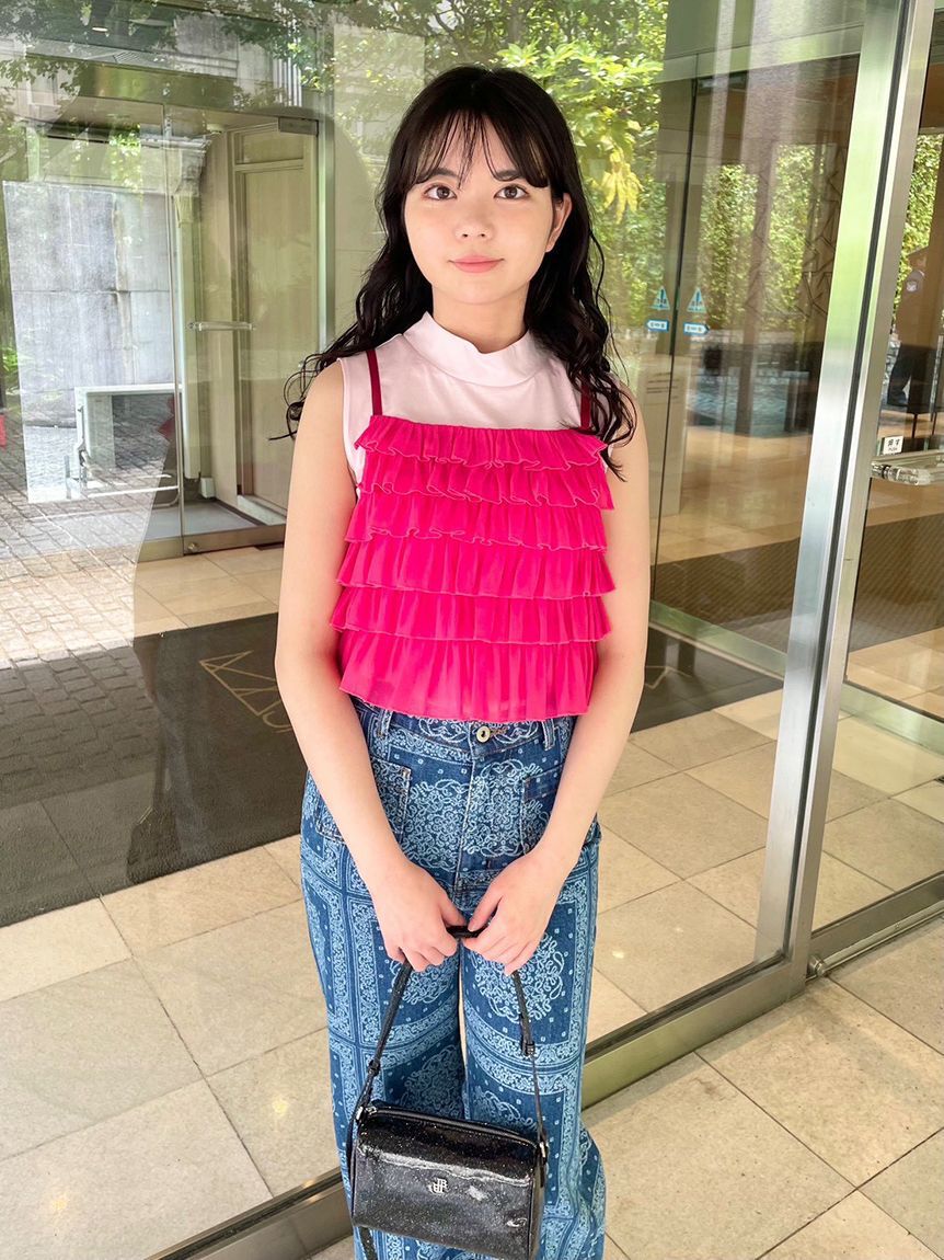 LILY BROWN「ビスチェセットカットトップス」|Tシャツ・カットソー|