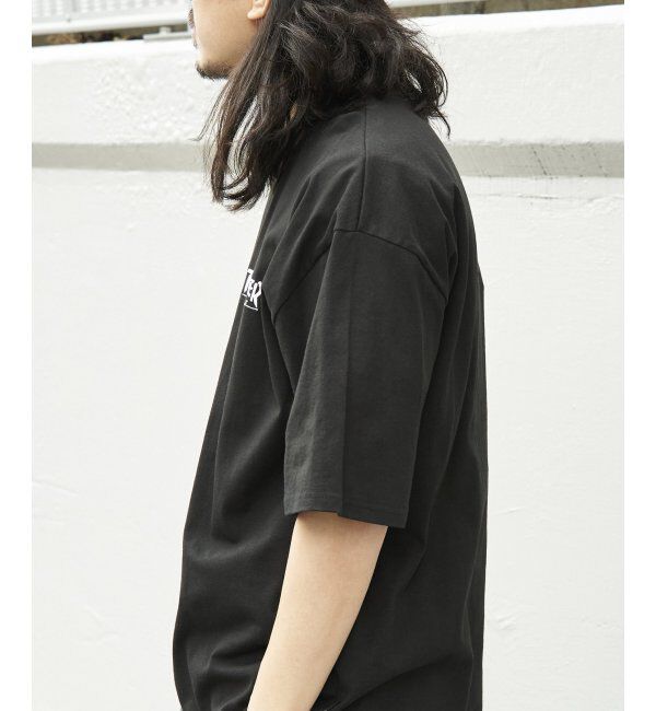 VENCE share style「THRASHER スラッシャー ワンポイント刺繍Tシャツ」|Tシャツ・カットソー|