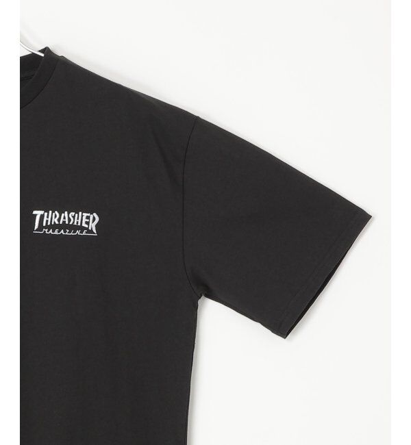 VENCE share style「THRASHER スラッシャー ワンポイント刺繍Tシャツ」|Tシャツ・カットソー|
