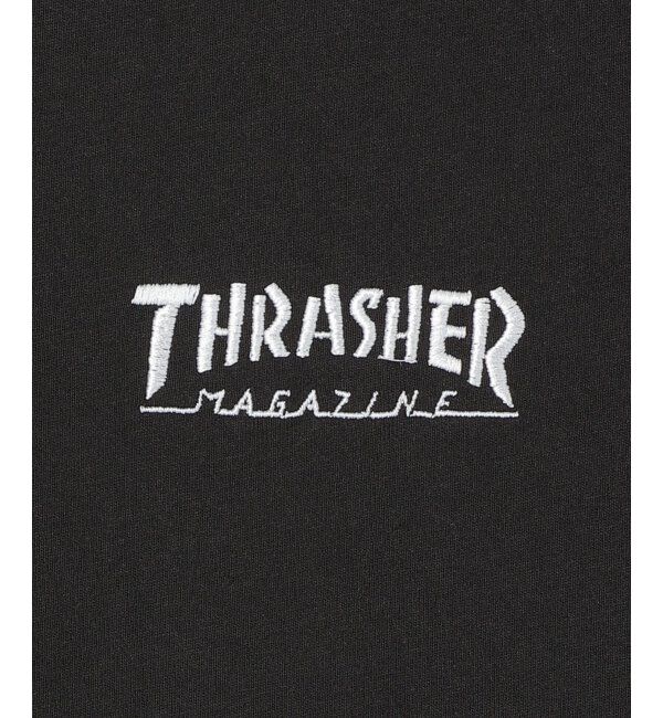 VENCE share style「THRASHER スラッシャー ワンポイント刺繍Tシャツ」|Tシャツ・カットソー|