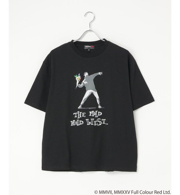 VENCE share style「【接触冷感】Banksy バンクシー  Love is in the Air プリントT」|Tシャツ・カットソー|