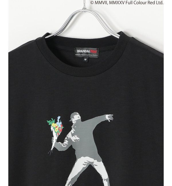 VENCE share style「【接触冷感】Banksy バンクシー  Love is in the Air プリントT」|Tシャツ・カットソー|