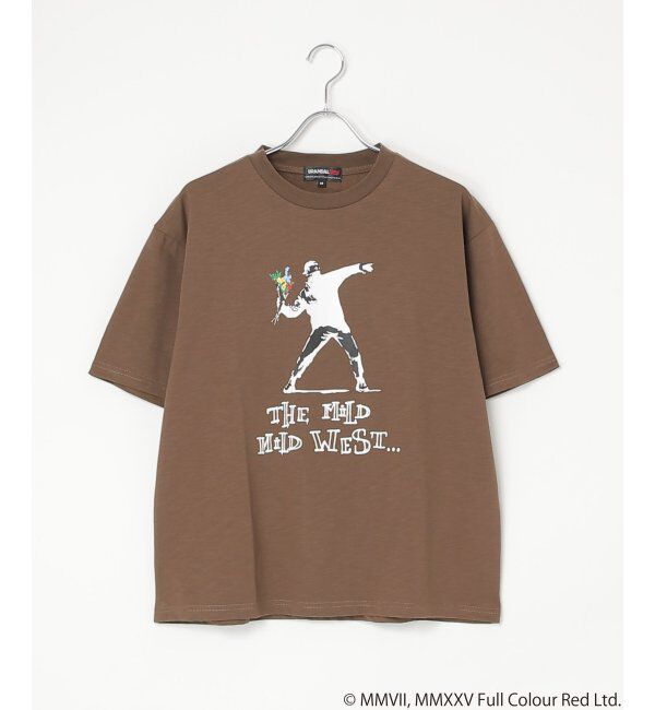 VENCE share style「【接触冷感】Banksy バンクシー  Love is in the Air プリントT」|Tシャツ・カットソー|
