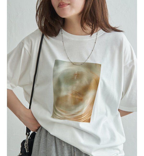 VENCE share style「【接触冷感／UVカット】MarbleプリントTシャツ」|Tシャツ・カットソー|