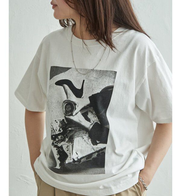 VENCE share style「モノトーンフォト Tシャツ」|Tシャツ・カットソー|