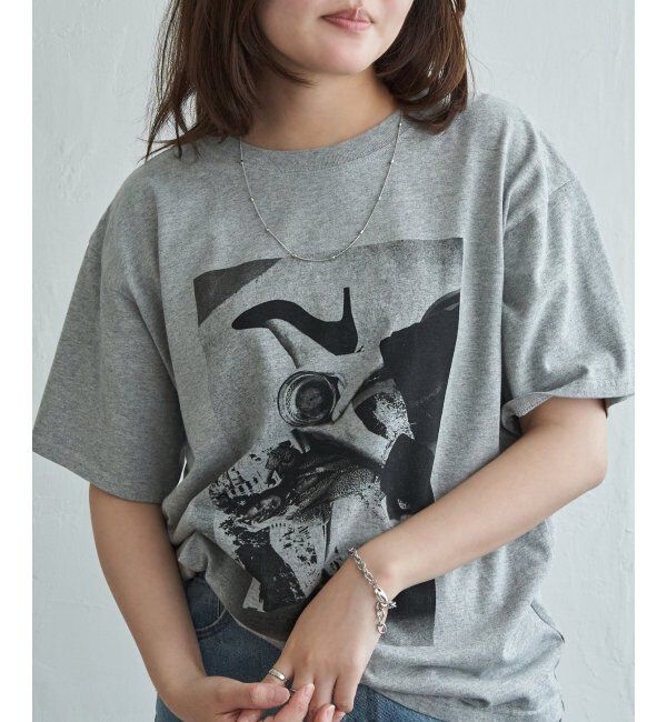 VENCE share style「モノトーンフォト Tシャツ」|Tシャツ・カットソー|