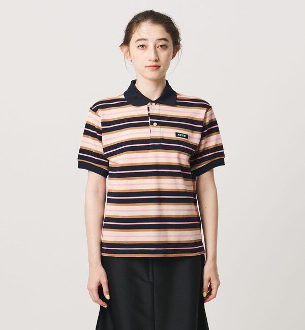 UNITED ARROWS「【別注】＜Scye ＞ボーダー ポロシャツ ‐united LOVE project 2026」|Tシャツ・カットソー|