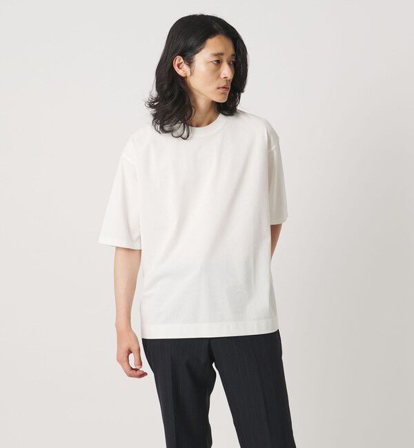 UNITED ARROWS「ALBINI アルビニ トリコット Tシャツ 抗菌防臭」|Tシャツ・カットソー|WHITE